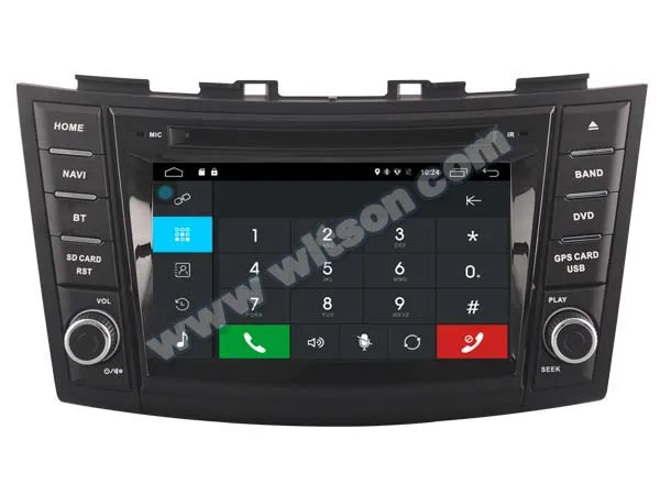 Clearance 7" Quad Core Android 6.0 OS Special Car DVD for Suzuki Swift 2011-2017 with Calling Function Support & Front DVR Camera Support 1