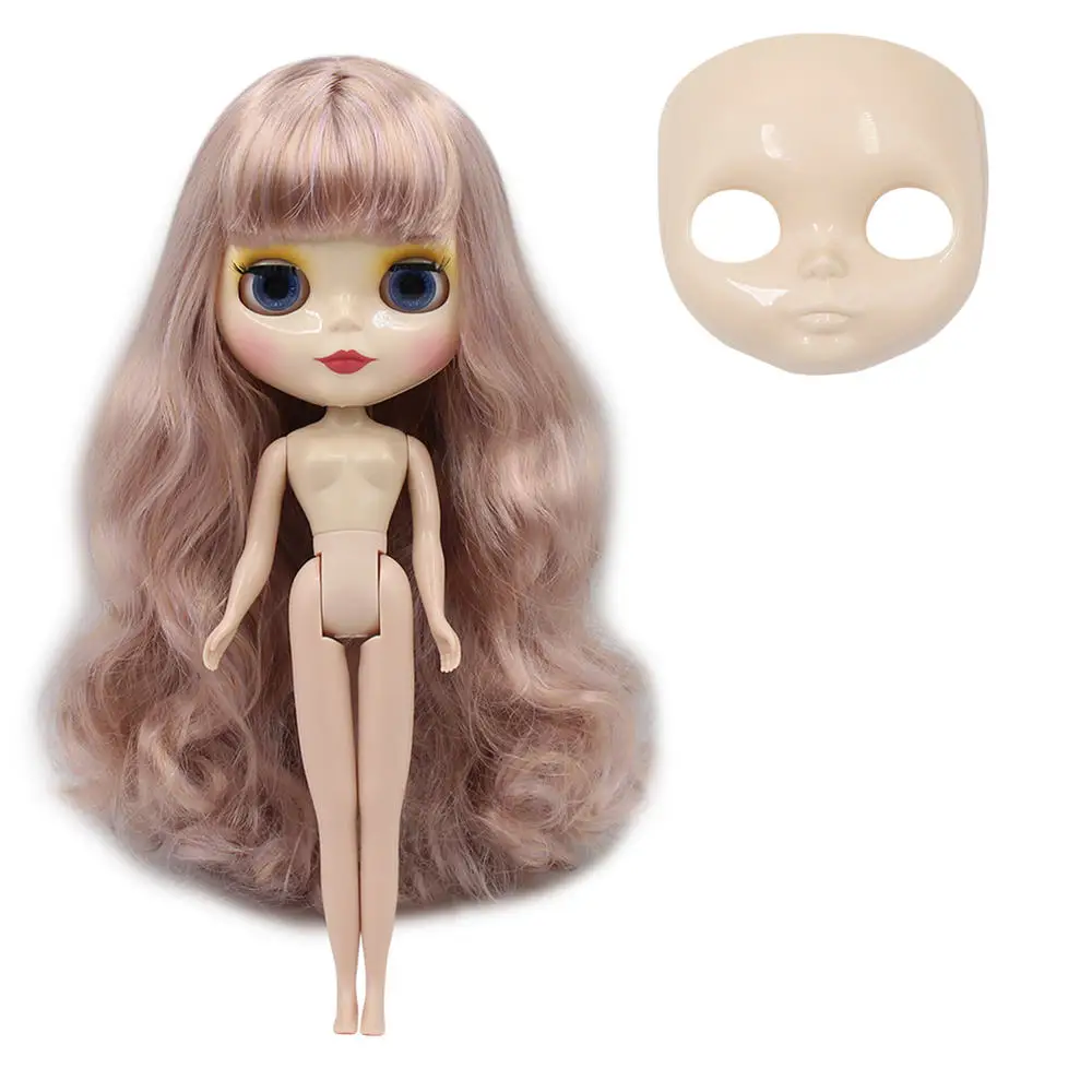 Blyth кукла ледяная фабрика шарнирное тело DIY обнаженные игрушки BJD модные куклы девочка подарок Специальное предложение Горячая Распродажа с лицом оболочки ручной набор A& B - Цвет: Original body doll