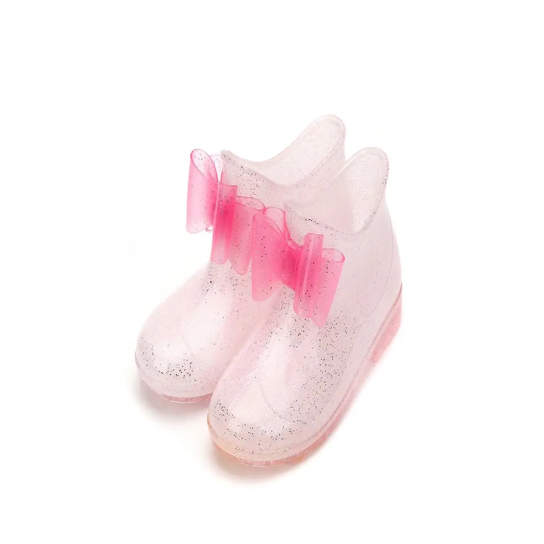 

Melissa 2018 New Winter Mini Rain Boot PVC Dual Layer Bow Children Shoes Kids Shoe Keep Warmer Water Boots Us11-Us3