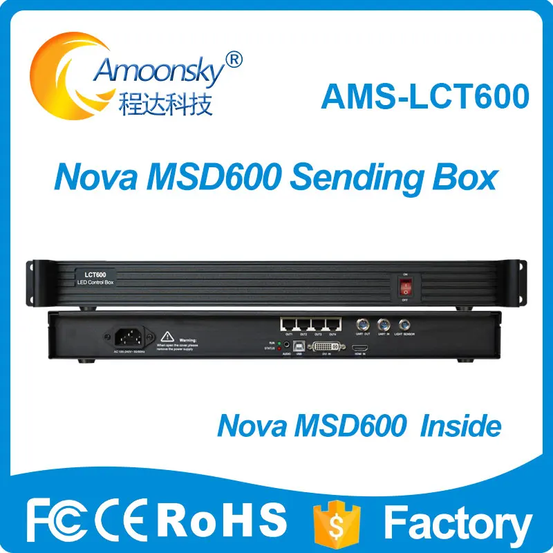 

LCT600 compare MCTRL600 controller LED display full color sending card msd600 inside LED full color video wall sending box