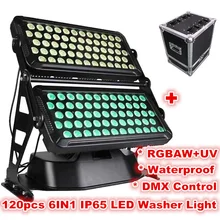 A-IP65 120X18 Вт 6 в 1 rgbaw+ УФ Цветной СВЕТОДИОДНЫЙ светильник для городской подсветки наружной стены затопление, вызванное стиральной машиной свет Водонепроницаемая светодиодная лампа заливающего света