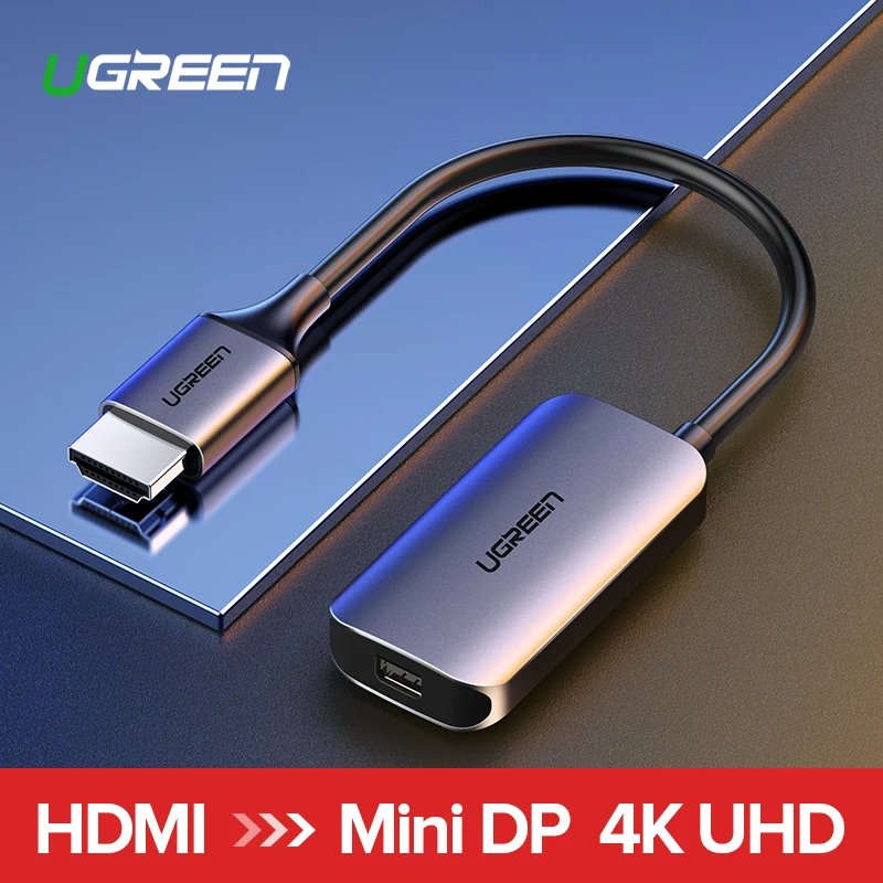 Ugreen HDMI к Mini DisplayPort конвертер Кабель-адаптер 4K для Apple iMac samsung ASUS монитор Xbox One HDMI к Mini DP адаптер