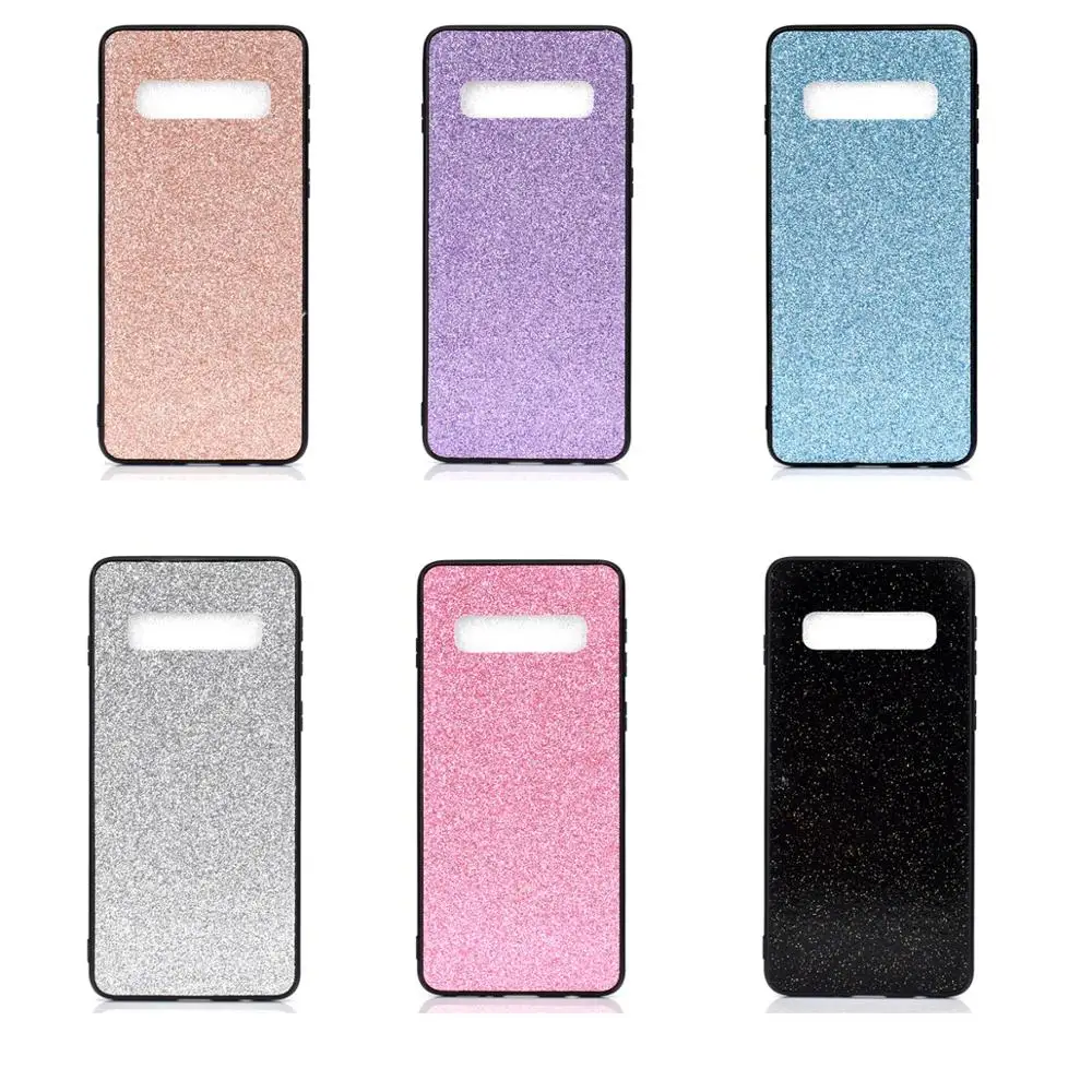 

6 colors Flash Powder Shine Soft Case Phone Cover Silver Bling Glitter Soft Cover For Samsung galaxy S10 S10P S10LITE