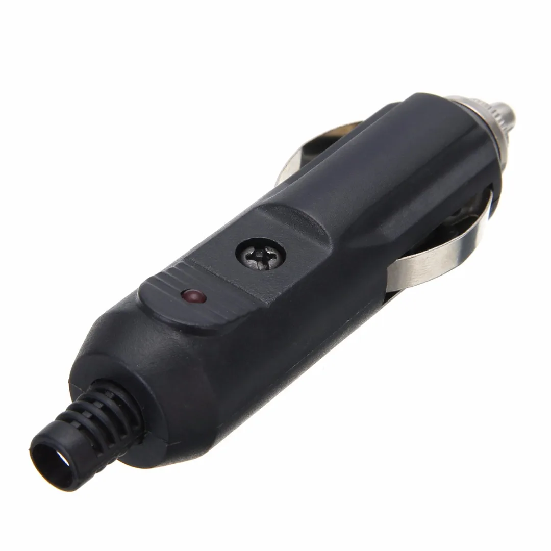 1PCS 12V Car Charge 12V 24V Auto LED Male Cigarette Lighter Socket Plug Connector with Fuse 5A Car Accessory