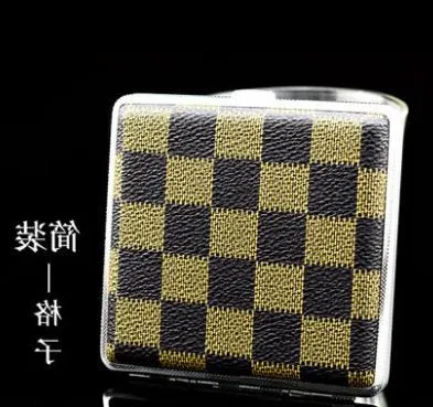 Creative Portable Stoage Box  Seal Cigarette CaseAnti pressure and moisture- Fine Smoke Case Metal clips and creative skin lines