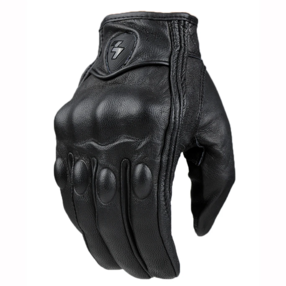 Guantes полный палец кожа moto rcycle велосипедные гоночные перчатки крест защитные