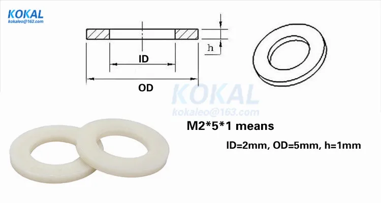 [8*16*1.5] Высокое качество 500 шт./лот M8 внутренний плоский Пластик нейлон Spacer плоские Прижимные шайбы изоляции Прокладка кольцо белый шайба 8*16*1.5