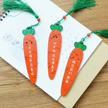 Coloffice 1 шт. креативная Милая морковь деревянная Закладка/Персонализированная кисточка деревянная Закладка tide language carrot book card prize