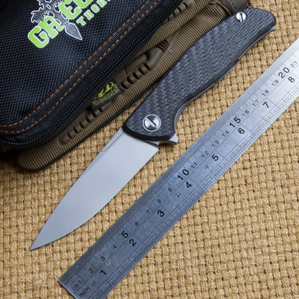 Складной нож thorn hati 95 D2 шарикоподшипник из углеродного волокна