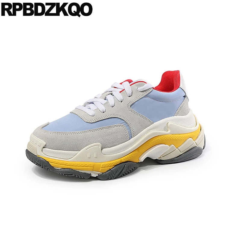 

suede designer shoes women luxury 2018 wedge elevator sneakers breathable trainers high quality platform thick sole creepers