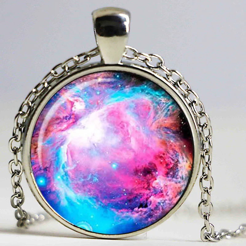 Galaxy Necklace Nebula jJewelry Orion Nebula pendant Nebula pendant for
