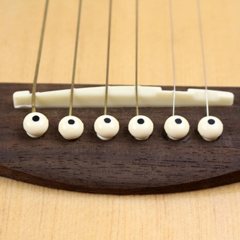 Hot Sale 4Pcs/set Unbleached Curved Slotted guitar Bone Nut Flat Bottom