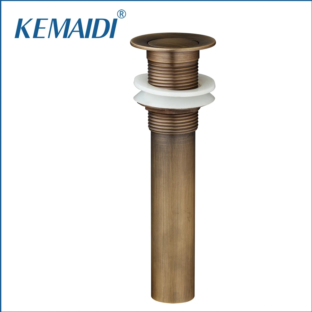 KEMAIDI Good Quality Bathroom Drain Retro Antique Brass Bathroom