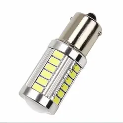 2 x BA15S/1156/P21W 33SMD 15 Вт белый цвет красный, желтый светодио дный DRL Обратный Стоп Хвост назад туман лампочка для DC12V Автомобиль Мотоцикл