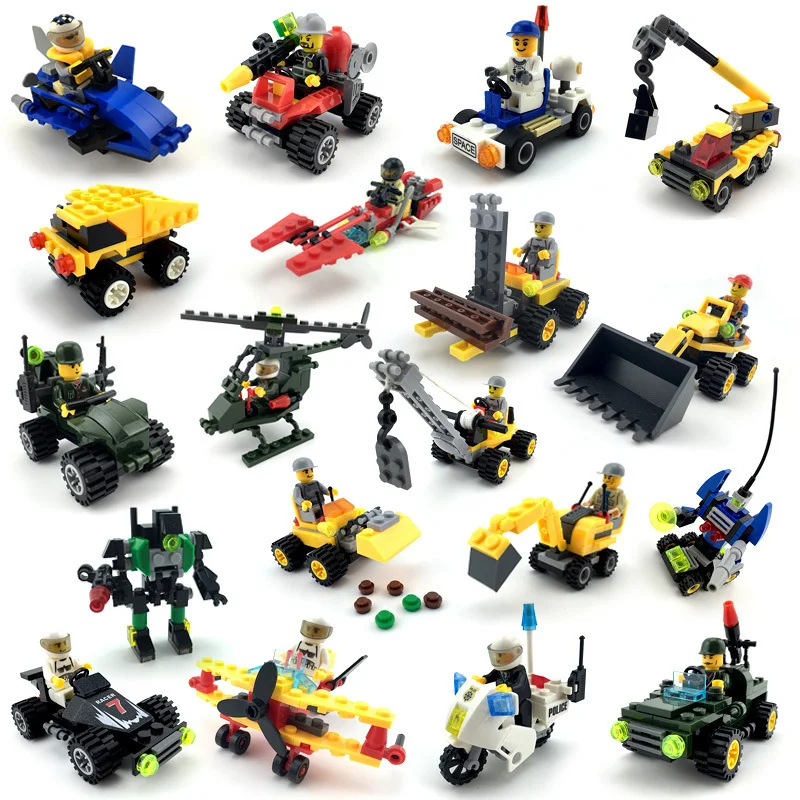 

City Police Series Mini Police Pilot Worker Block Educational Building Blocks Toy Compatible legoing City Children Kids Toy Gift