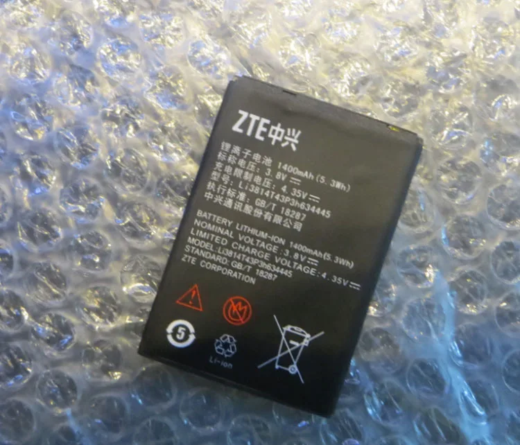 Литий ионный аккумулятор 3 8 в для ZTE Blade L110 Li3814T43P3h634445 1400 мАч|Перезаряжаемые