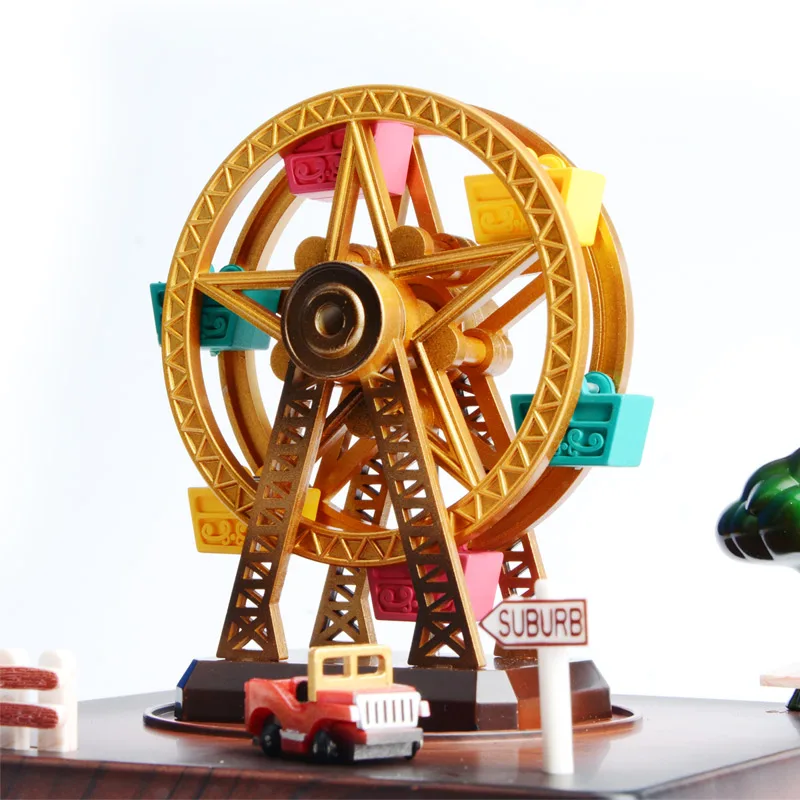 Музыкальная шкатулка Ferris Wheel деревянная романтическая музыкальная механическая