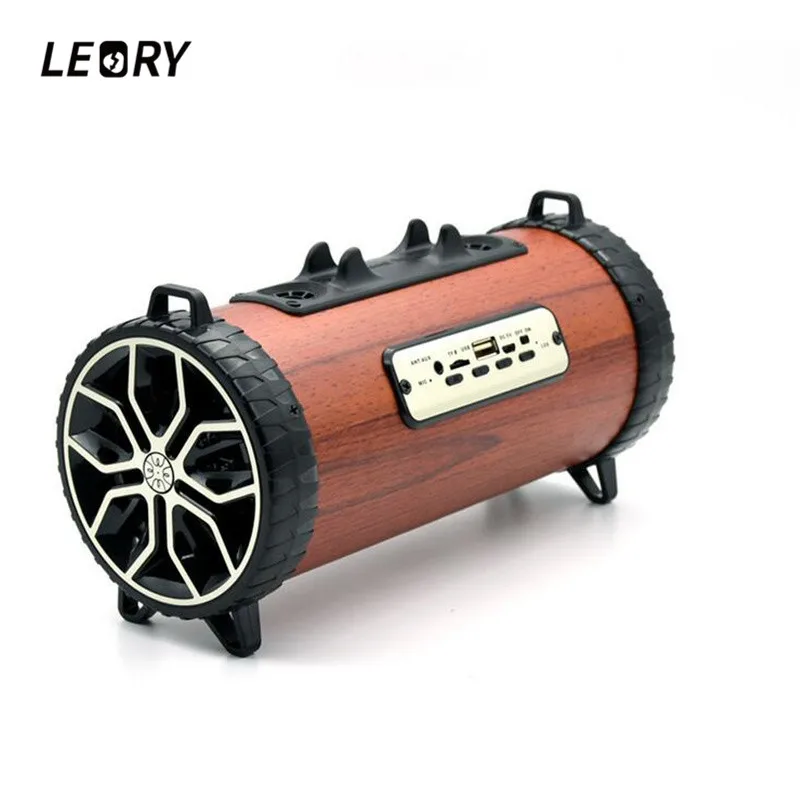 

LEORY CH2.1 Wireless bluetooth Speaker Portable 2000mah Built in Wooden Speaker Handfree FM Radio Outdoor Subwoofer for Phones