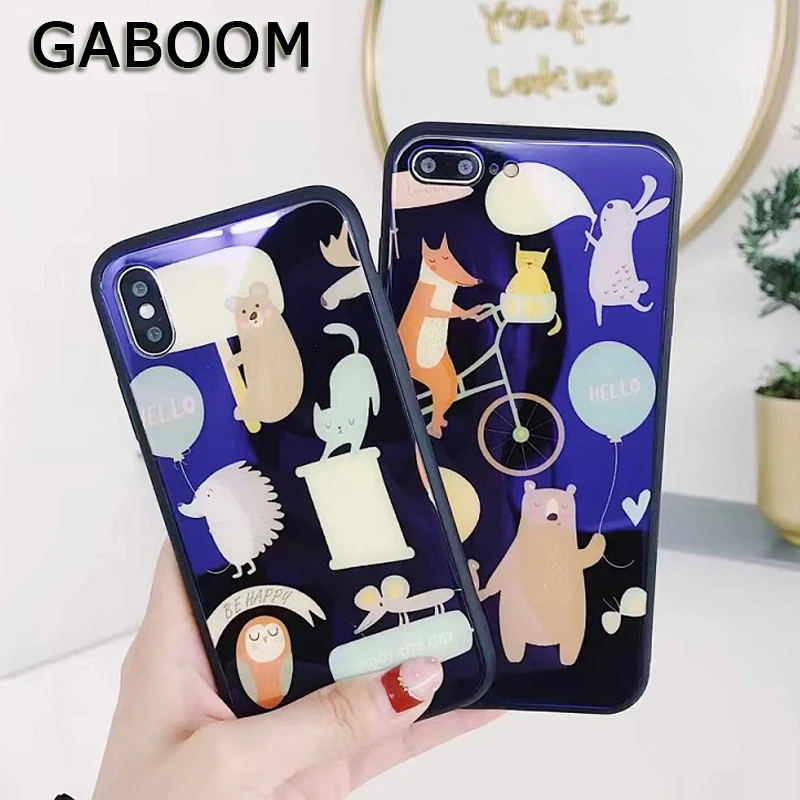 GABOOM Funny Cute Animal Pattern Phone Cases For iphone X