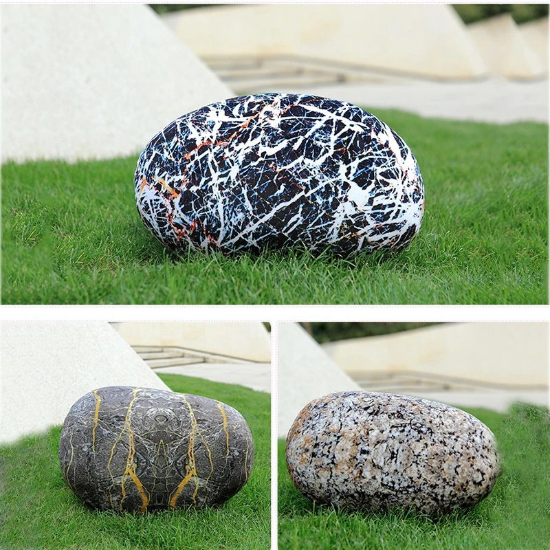 

1PCS Creative Plush Stone Pebble Cloth Toys Stuffed Real Life Stone Cushion Funny Pillow Toys For Children Girl Christmas QB217