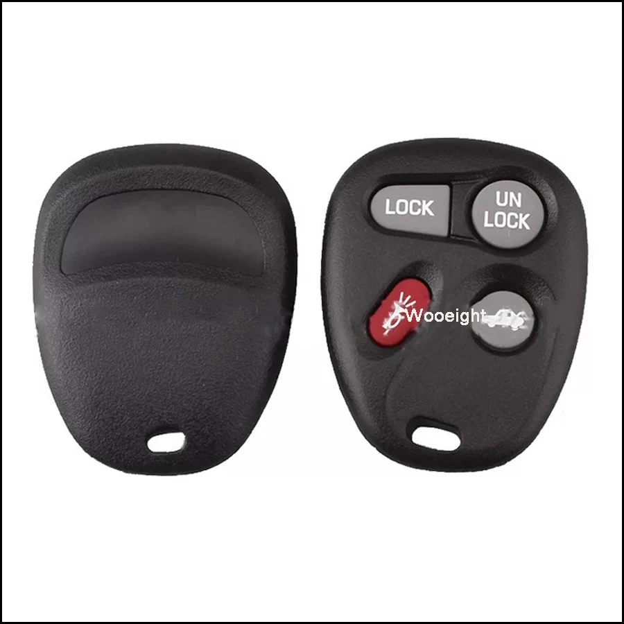 4 Button Remote Car Key Case Shell Fob For Chevrolet Monte Blazer Impala Malibu Corvette GMC Jimmy Safari Rubber Key Cover (3)