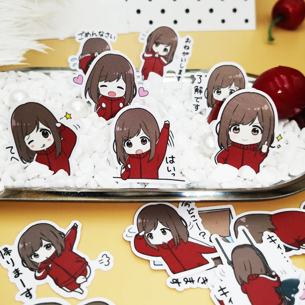 

20/40pcs Kawaii Beautiful Cleaner Girl Cartoon Scrapbook Paper Sticker DIY Craft Sticker Photo Diary Decoration