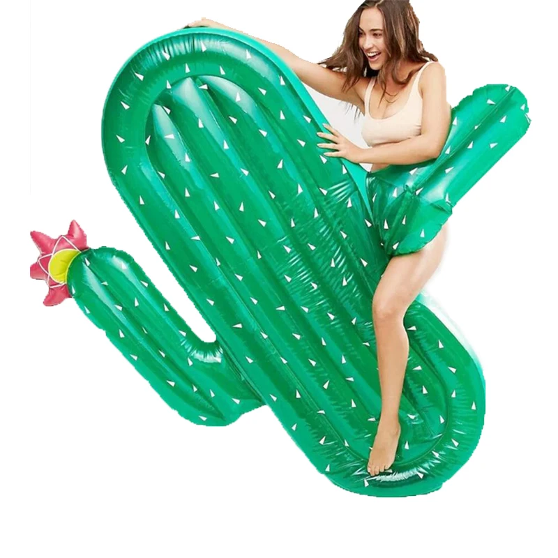 180cm-Giant-CACTUS-Inflatable-Lie-on-Swimming-Ring-Pool-Float-Water-Party-Toys-Blowup-Fruit-Floatie