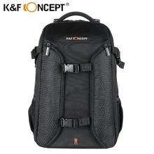 K&F CONCEPT Waterproof Digital DSLR Photo Padded Backpack w Rain Cover Laptop 15.6 Multi-functional Camera Soft Bag Video Case huwang big capacity camera video bag waterproof multi functional digital laptop 15 6 backpack w rain cover for canon nikon