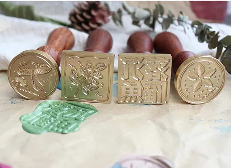  moodtape personality stamp wood wax seal stamp for DIY Gift / Invitation album Decorative stamp mus - 33030286720