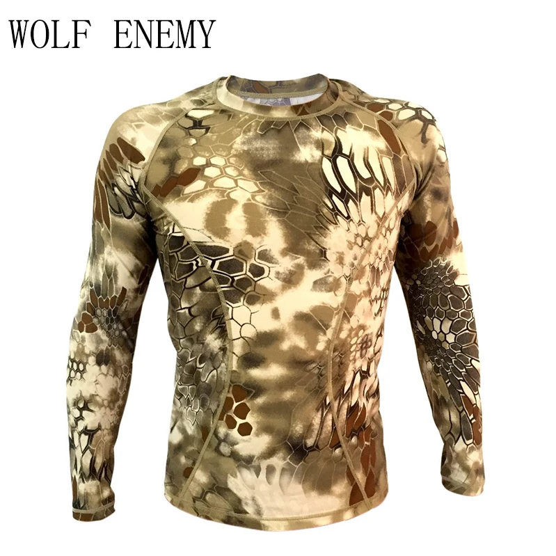 

Kryptek tight compression Army T-shirt Typhon Long sleeve Tactical shirt Breathable