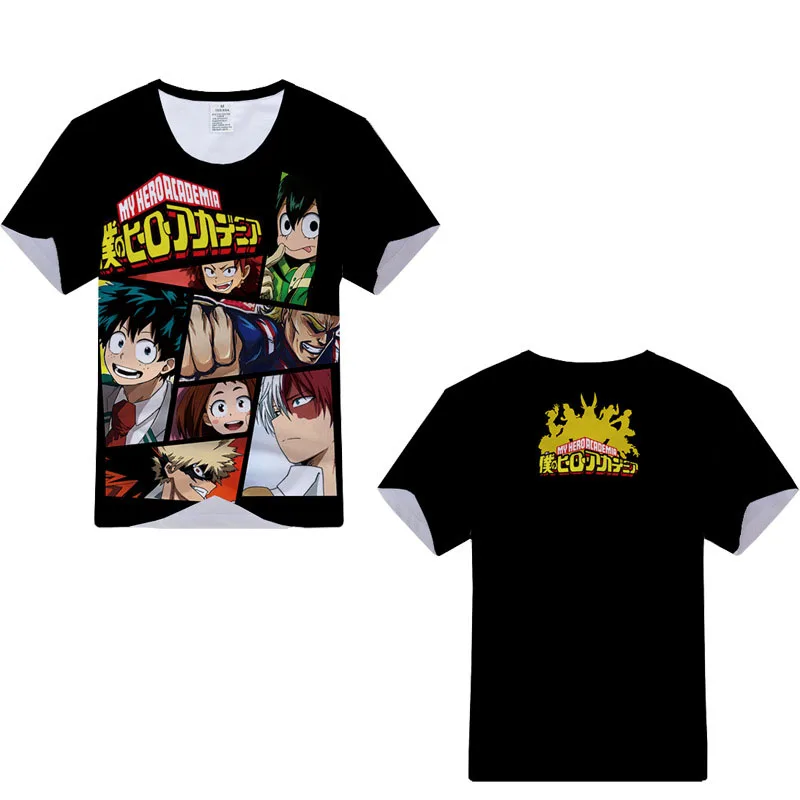 Cosroad Boku No My Hero Academia Cosplay T Shirt Midoriya Izuku All Might Costumes Men and Women Short Sleeve Summer T-shirts 1 (8)