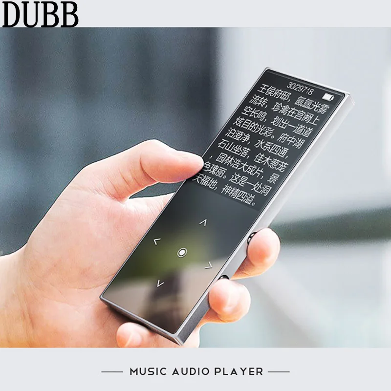 Bluetooth 4 1 MP3 плеер BENJIE K8 с сенсорным ключом ультра тонкий 8 ГБ музыкальный дюймов