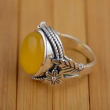 S925 silver inlaid Antique Style Silver female high-end jewelry wholesale atmospheric models