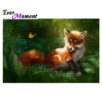 

Ever Moment Diamond Painting Handmade Fox in Grass Full Square Resin Bead Gift 5D DIY Diamond Embroidery Mosaic Decor 3F1773