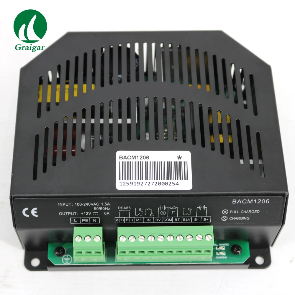 New SmartGen BACM1206 Auto Battery Charger 12V