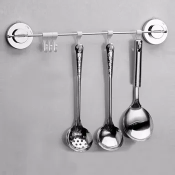 

Nosii 6 Mobile Hooks Kitchen Bathroom Towel Clothes Suction Cup Sucker Hanger Holder Rack