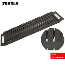 FEORLO высокое качество ESD безопасный SMD IC Органайзер Коробка 25 ящиков Антистатическая компонентная коробка хранилище печатных плат стойка