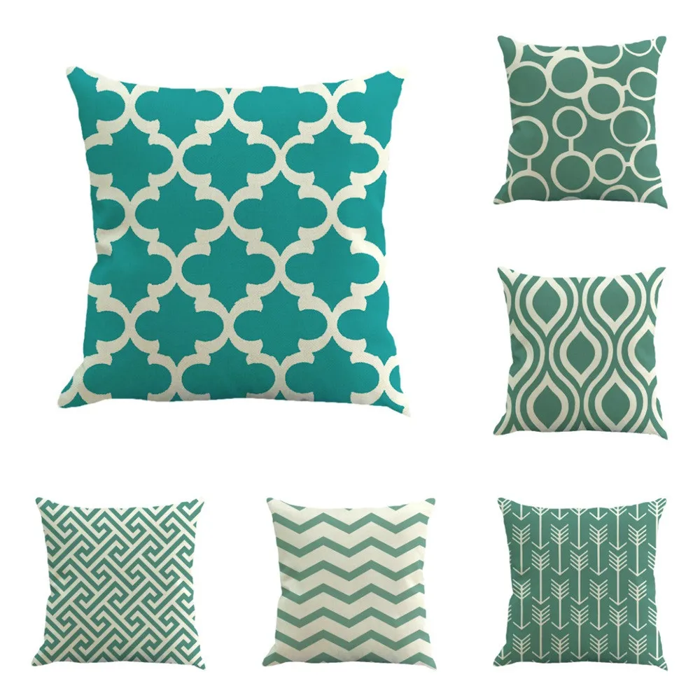 

ISHOWTIENDA Cushion Cover Exquisite Pillow Case Waist Cushion Cover Sofa Home Decor For Sofa Reversible Pillowcase