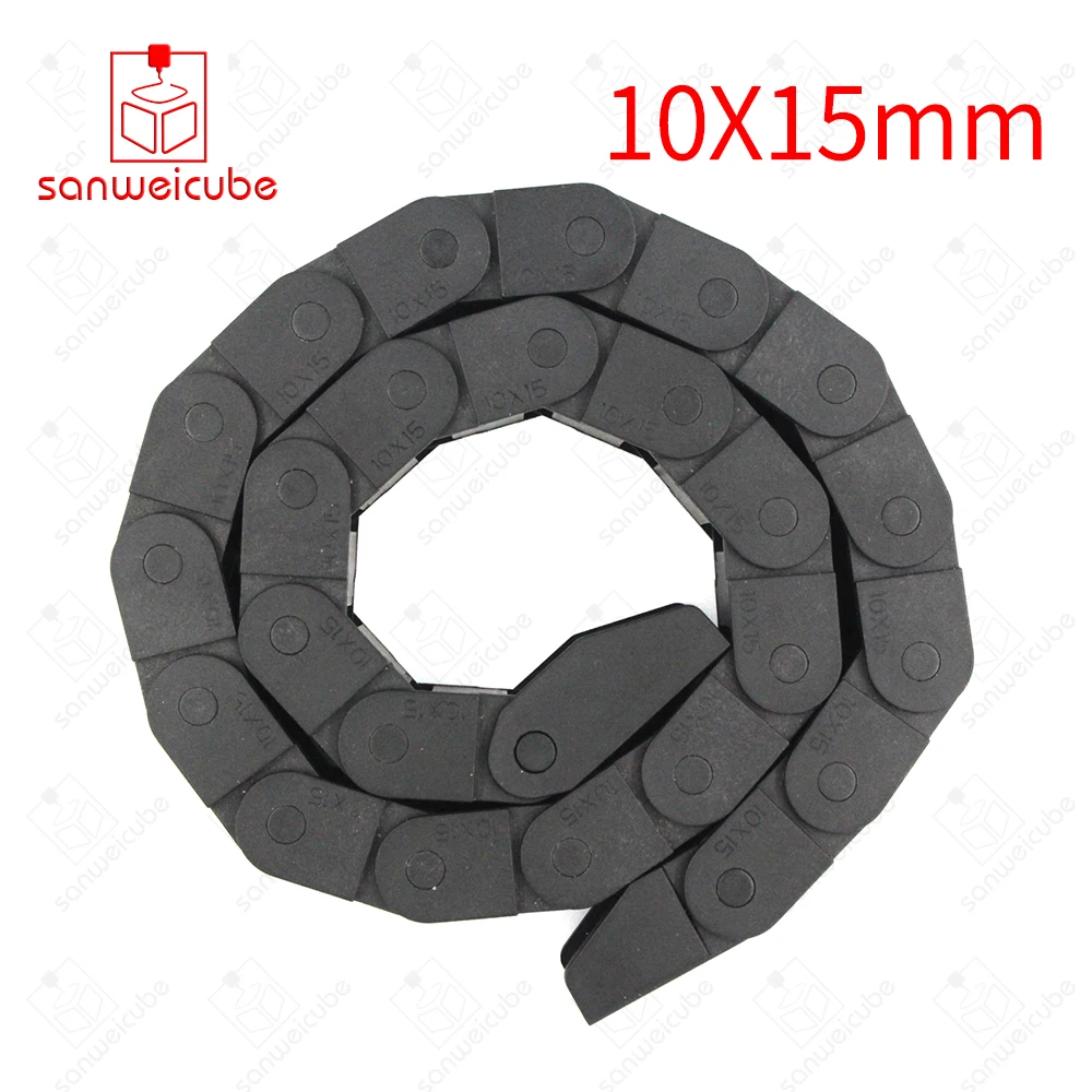 Cable Drag Chain 10*15mm L1000mm Wire Carrier with end connectors for CNC Router Machine Tools Transmission Chains Drag Chain Cable Drag Chain 10*15mm L1000mm Wire Carrier with end connectors for CNC Router Machine Tools Transmission Chains Drag Chain