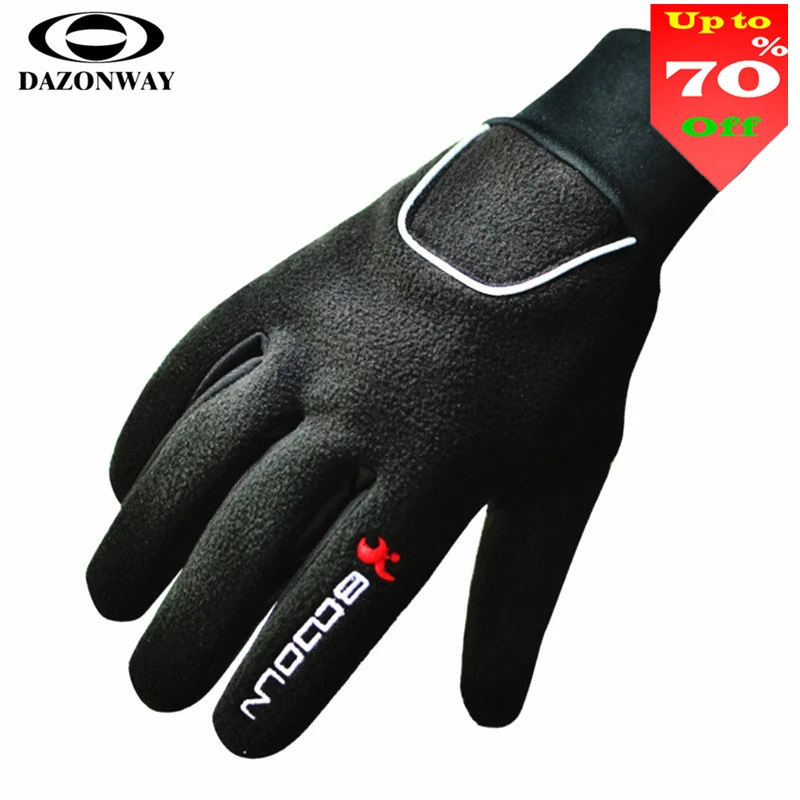 

Waterproof Winter Fishing Gloves Men Anti-Slip Warm Fleece Full Finger Skiing Hiking Motorcycle Snowmobiling Gloves Black S~XL