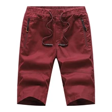 Летние Большие размеры M-4XL Для мужчин шорты лето эластичный пояс Пляжные шорты Для мужчин s хлопок Повседневное мужской шорты homme брендовая одежда