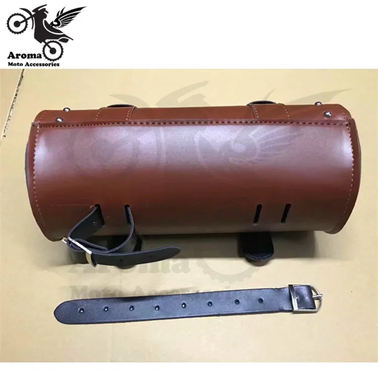 Bolsa de Couro Marrom para Moto Bolsala de Motociclista Off-road para Bolsa de Selo Harley Davidson Atv 9 Cheap Bolsas para selim e couro