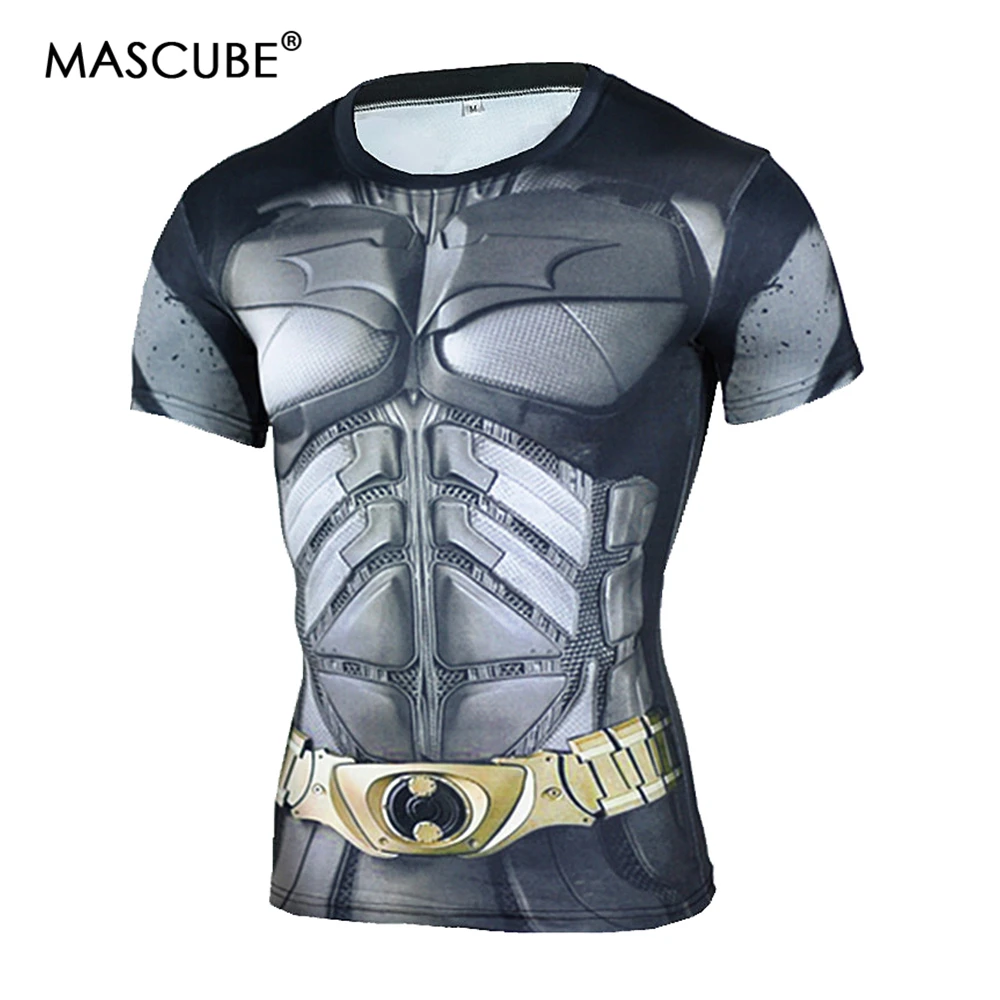 Футболка с коротким рукавом MASCUBE MMA Мужская 3D футболка Кроссфит топы Каратель