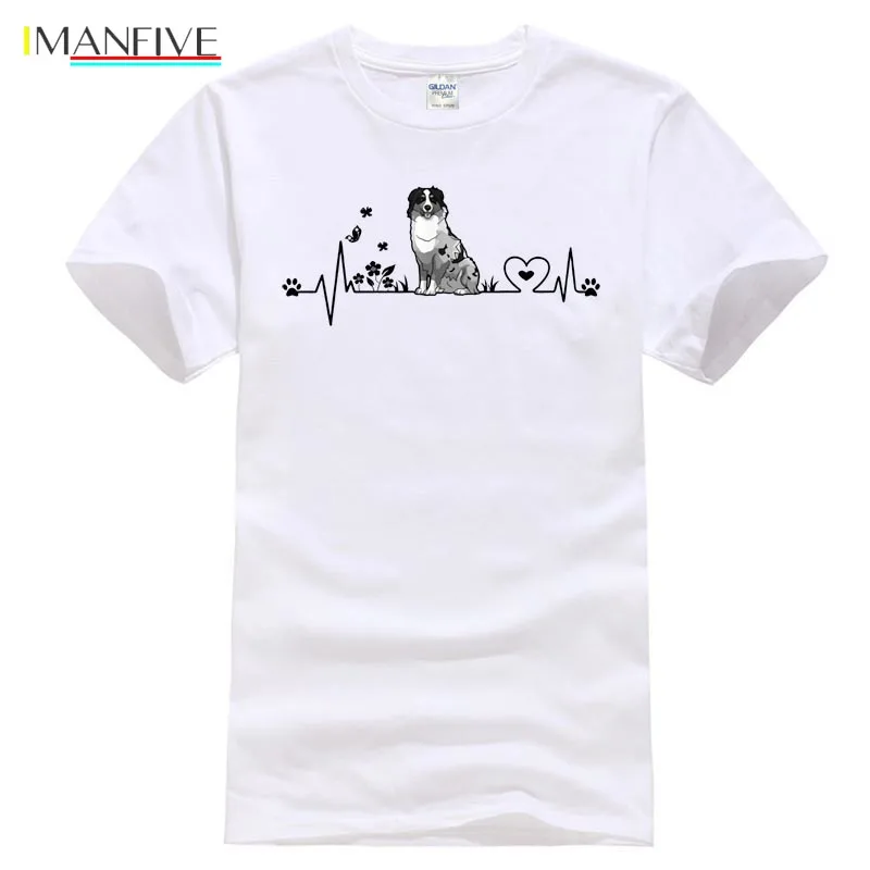 

Australian Shepherd Heartbeat Popular Tagless Tee T-Shirt