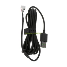 Прочный нейлоновый плетеный кабель USB для мыши сменный провод для DeathAdder Elite Проводная игровая мышь