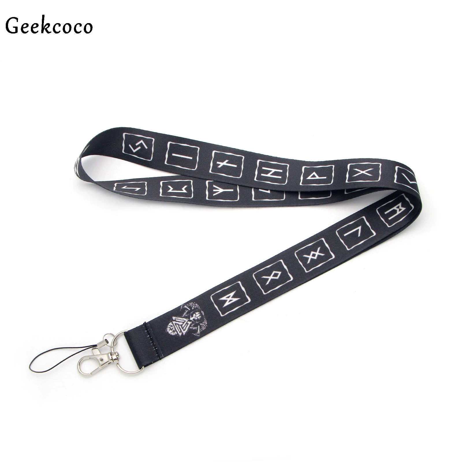 

Norse Vikings diy keychains Accessory Safety Breakaway Mobile Phone USB ID Badge Holder Keys Strap Tag Neck lanyard J0235
