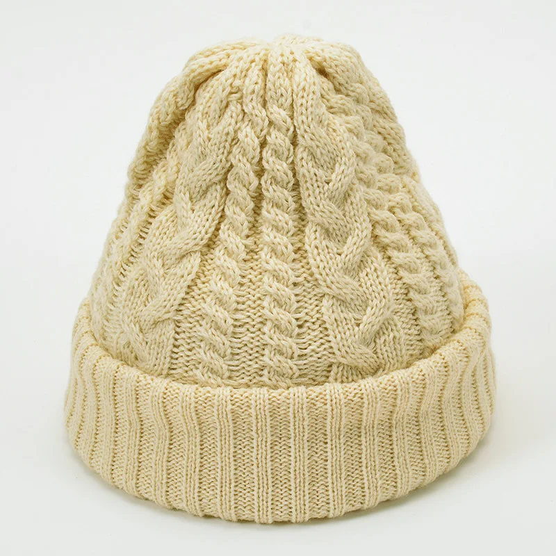 Вязанная зимняя шапка для женщин и девочек, красная вязанная крючком шапка, теплая шапка с черепом, унисекс, эластичная уличная Лыжная Шапка в стиле хип-хоп, плотная шапка