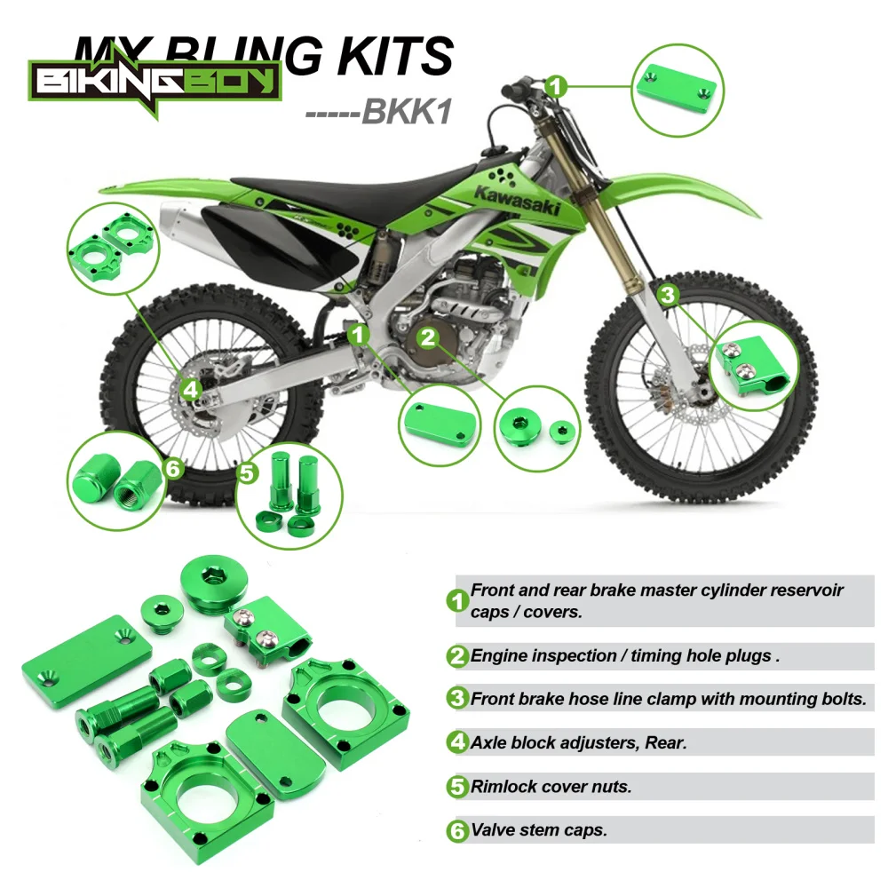 Комплекты для мотокросса BIKINGBOY MX Kawasaki KX 250 F KX250F KX-F 2004 2005 2006 2007 2008 2009 2010 04-10 |