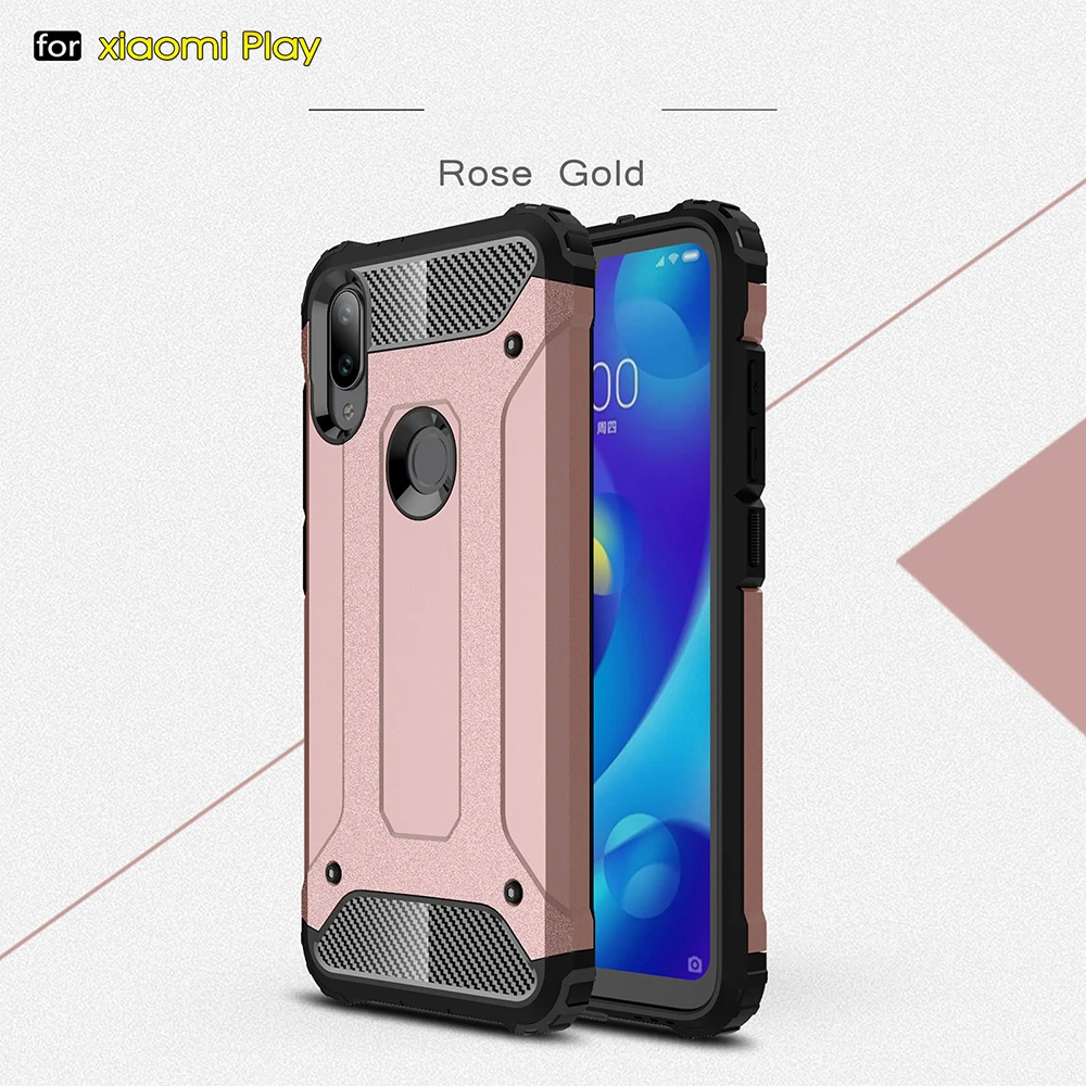 Противоударный чехол-броня Coque 5.84For Xiaomi mi Play чехол для Xiaomi mi играть mi Play чехол для телефона чехол-лента на заднюю панель