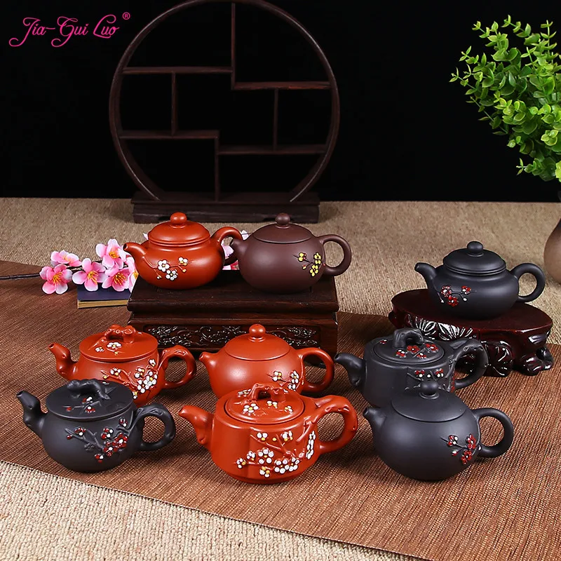 

JIA-GUI LUO Purple Clay yixing teapot traditional chinese tea set oolong tea Portable travel tea set H013